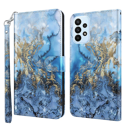 3D Painting Pattern TPU + PU Phone Case, For Honor X8 4G, For Samsung Galaxy A23E