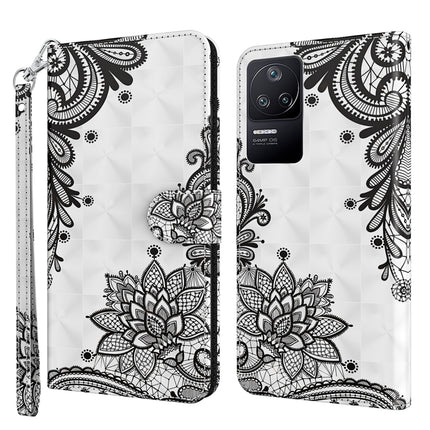 3D Painting Pattern TPU + PU Phone Case, For Xiaomi Poco F4, For Xiaomi Poco F4 GT