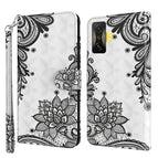 For Xiaomi Poco F4 GT / Diagonal Black Flower