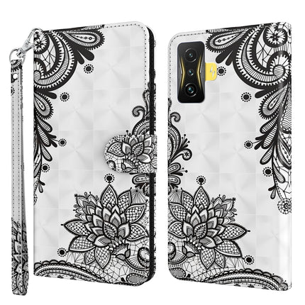 3D Painting Pattern TPU + PU Phone Case, For Xiaomi Poco F4, For Xiaomi Poco F4 GT