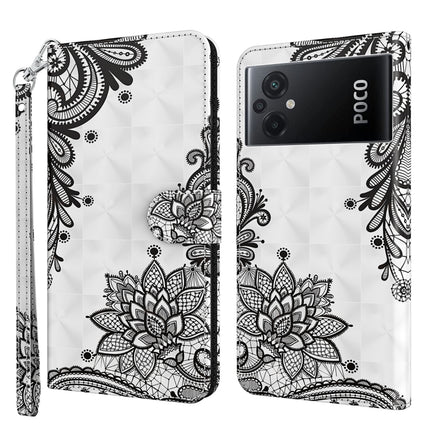 3D Painting Pattern TPU + PU Phone Case, For Xiaomi Poco M5, For Xiaomi Poco M5S/Redmi Note 10/Note 10S