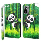 For Xiaomi Poco M5S/Redmi Note 10/Note 10S / Panda Climbing Bamboo