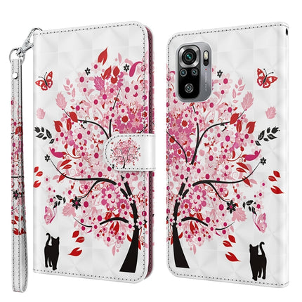 3D Painting Pattern TPU + PU Phone Case, For Xiaomi Poco M5, For Xiaomi Poco M5S/Redmi Note 10/Note 10S