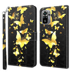 For Xiaomi Poco M5S/Redmi Note 10/Note 10S / Gold Butterfly