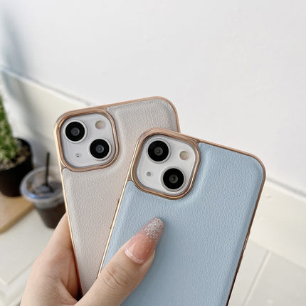 Waves Series Nano Electroplating Genuine Leather Phone Case, For iPhone 14 Pro, For iPhone 14 Pro Max, For iPhone 13 Pro, For iPhone 13 Pro Max, For Samsung Galaxy Z Flip4