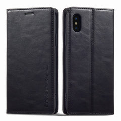 LC.IMEEKE RFID Anti-theft Leather Phone Case, For iPhone SE 2022 / SE 2020 / 8 / 7, For iPhone XS Max, For iPhone XS / X, For iPhone XR, For iPhone 8 Plus / 7 Plus, For Samsung Galaxy S21 5G