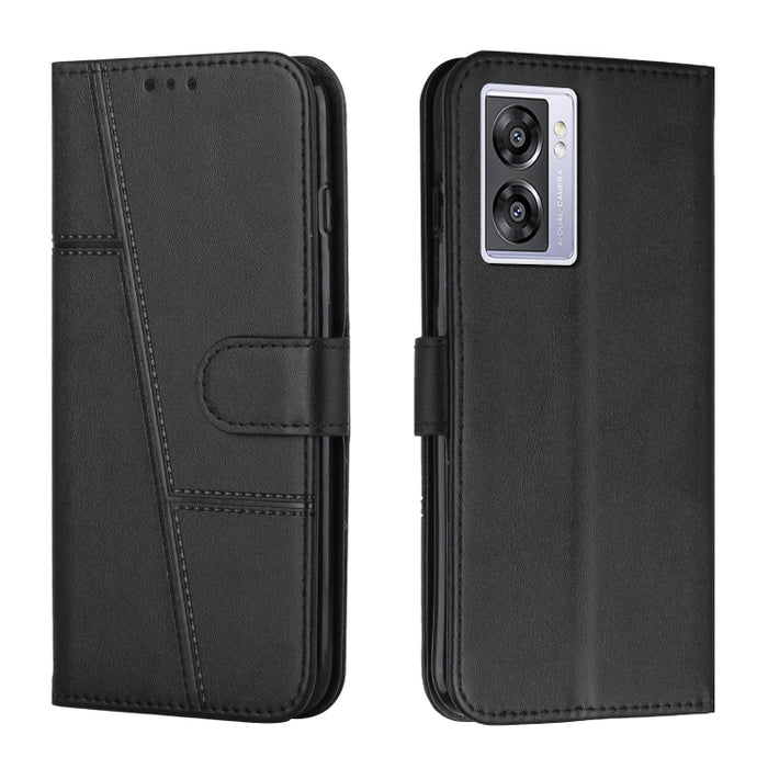 Stitching Calf Texture Buckle Leather Phone Case, For OPPO A57 5G/Realme V23/A77 5G, For Realme C30 4G, For OPPO Reno8 5G/Reno8 5G Global, For OPPO Reno8 Pro+ 5G/Reno8 Pro 5G Global
