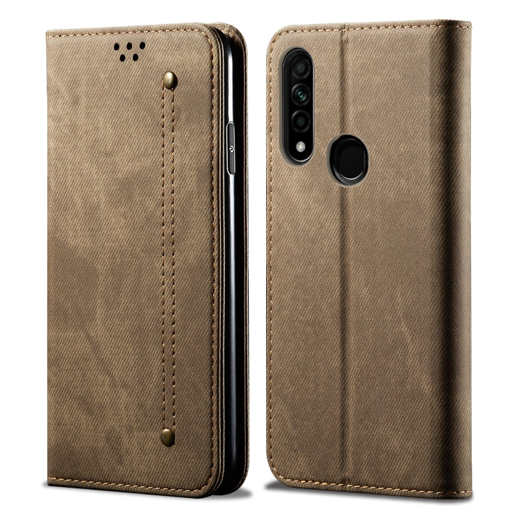Denim Texture Casual Style Horizontal Flip Leather Case with Holder & Card Slots & Wallet, For OPPO A8 / A31 (2020), For OPPO A91 / F15 / Reno 3, For OPPO Find X2, For OPPO Find X2 Pro, For OPPO Realme X50, For OPPO Realme X50 Pro