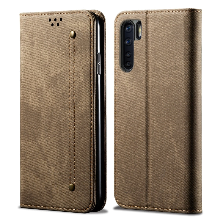 Denim Texture Casual Style Horizontal Flip Leather Case with Holder & Card Slots & Wallet, For OPPO A8 / A31 (2020), For OPPO A91 / F15 / Reno 3, For OPPO Find X2, For OPPO Find X2 Pro, For OPPO Realme X50, For OPPO Realme X50 Pro