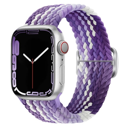 Buckle Nylon Braided Watch Band, For Apple Watch Series 8&7 41mm / SE 2&6&SE&5&4 40mm / 3&2&1 38mm