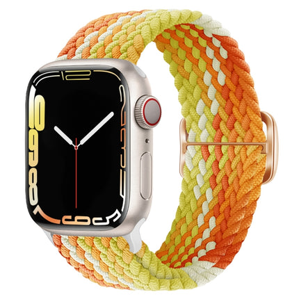 Buckle Nylon Braided Watch Band, For Apple Watch Series 8&7 41mm / SE 2&6&SE&5&4 40mm / 3&2&1 38mm