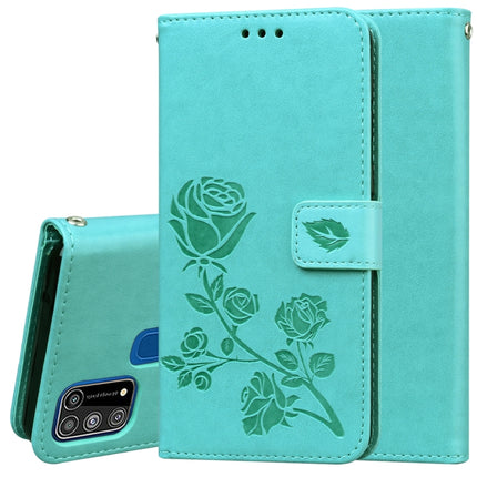 Rose Embossed Horizontal Flip PU Leather Case with Holder & Card Slots & Wallet, For Galaxy M31, For Galaxy A01