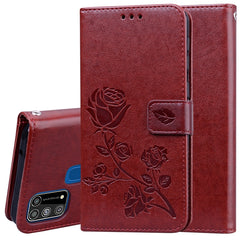 Rose Embossed Horizontal Flip PU Leather Case with Holder & Card Slots & Wallet, For Galaxy M31, For Galaxy A01