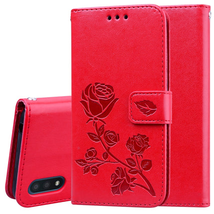 Rose Embossed Horizontal Flip PU Leather Case with Holder & Card Slots & Wallet, For Galaxy M31, For Galaxy A01