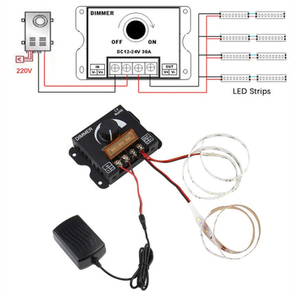 LED Controller Knob Hand Dimmer with terminal kit