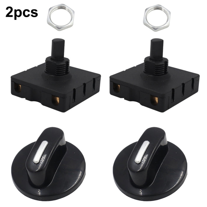4 Gear 3 Speed Rotary Switch Fan Heater Speed Selector, Type A 2 Pair, Type B 2 Pair