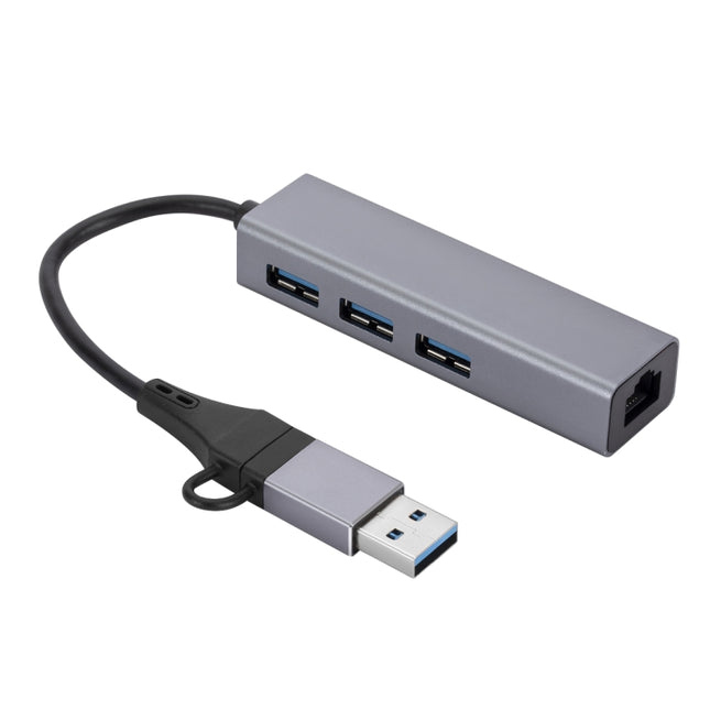 SL-006 USB3.0 Gigabit Network Type-C to Network Port USB x 3 HUB