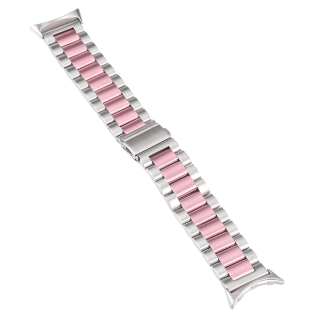 Three Strains Stainless Steel Metal Watch Band, For Google Pixel Watch 4 / 3 / 2 / 1 41mm