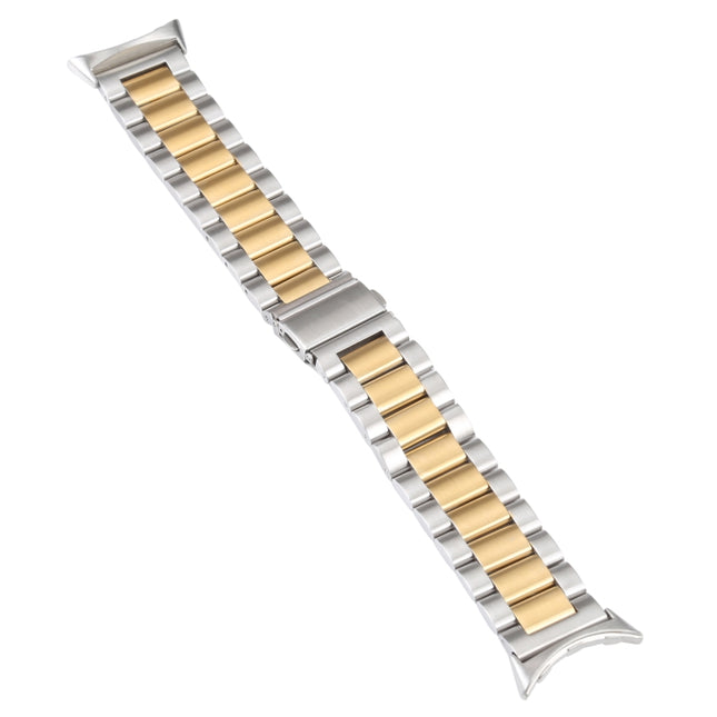 Three Strains Stainless Steel Metal Watch Band, For Google Pixel Watch 5 / 4 / 3 / 2 / 1 41mm