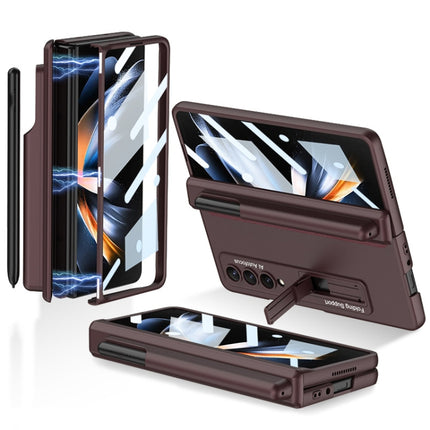 GKK Magnetic Hinge Flip Phone Case with Pen Holder & Holder, For Samsung Galaxy Z Fold4