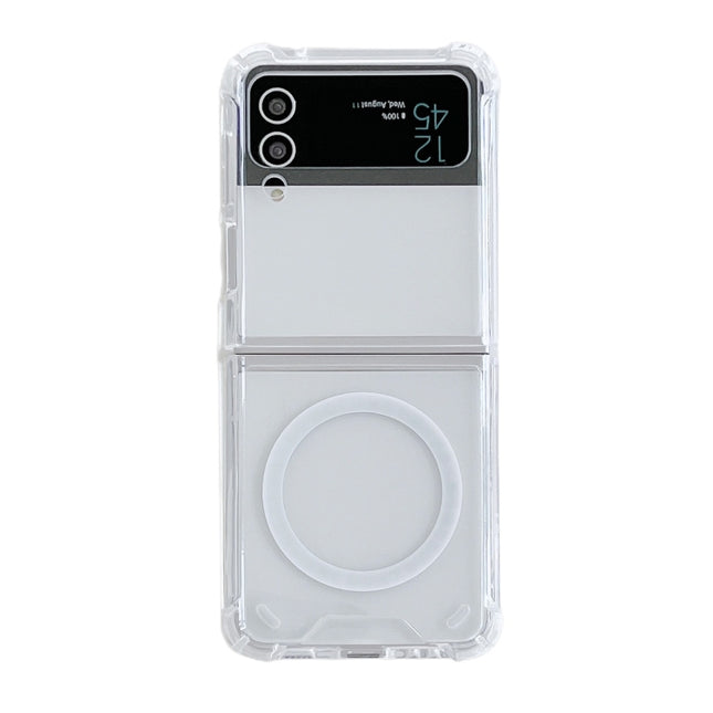 Magsafe Magnetic Transparent Shockproof Phone Case, For Samsung Galaxy Z Flip3 5G, For Samsung Galaxy Z Flip4, For Samsung Galaxy Z Fold3 5G, For Samsung Galaxy Z Fold4