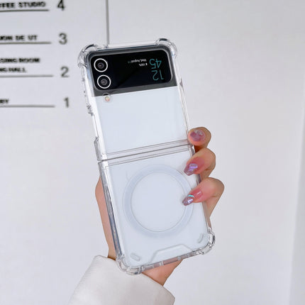Magsafe Magnetic Transparent Shockproof Phone Case, For Samsung Galaxy Z Flip3 5G, For Samsung Galaxy Z Flip4, For Samsung Galaxy Z Fold3 5G, For Samsung Galaxy Z Fold4