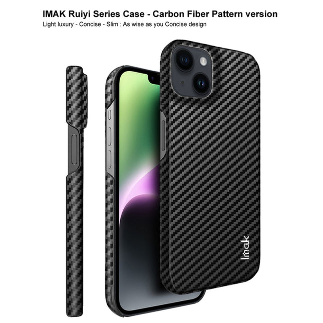 IMAK Ruiyi Series Carbon Fiber PU + PC Phone Case, For iPhone 14 Plus, For iPhone 14 Pro Max, For iPhone 14 Pro, For iPhone 14, For Asus ZenFone 9 5G, For Motorola Moto Razr 2022, For Sony Xperia 5 IV