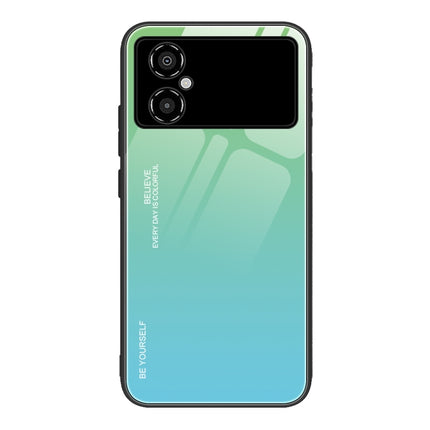 Gradient Color Glass Phone Case, For Xiaomi Poco M4 5G Global, For Xiaomi Poco M5 4G Global