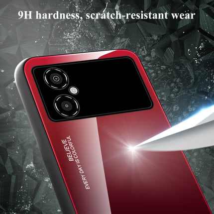 Gradient Color Glass Phone Case, For Xiaomi Poco M4 5G Global, For Xiaomi Poco M5 4G Global