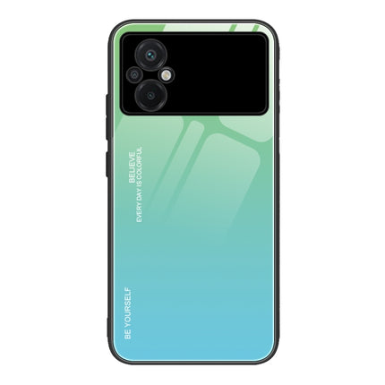 Gradient Color Glass Phone Case, For Xiaomi Poco M4 5G Global, For Xiaomi Poco M5 4G Global