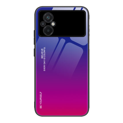 Gradient Color Glass Phone Case, For Xiaomi Poco M4 5G Global, For Xiaomi Poco M5 4G Global