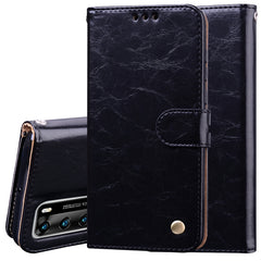 Business Style Oil Wax Texture Horizontal Flip Leather Case, with Holder & Card Slots & Wallet, For Xiaomi Redmi Note 9 Pro, For Huawei P40 Lite, For Huawei P40, For Huawei P40 Pro, For Galaxy M31