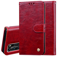 Business Style Oil Wax Texture Horizontal Flip Leather Case, with Holder & Card Slots & Wallet, For Xiaomi Redmi Note 9 Pro, For Huawei P40 Lite, For Huawei P40, For Huawei P40 Pro, For Galaxy M31