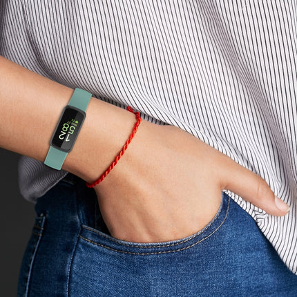 For Fitbit Inspire3 Solid Color Silicone Watch Band, L Size, S Size