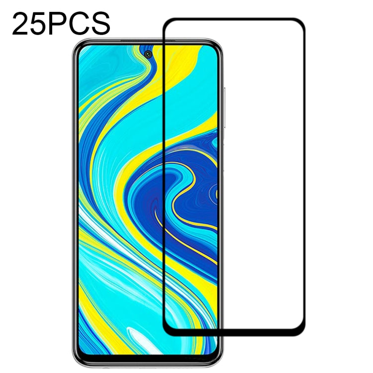 25 PCS 9H Surface Hardness 2.5D Full Glue Full Screen Tempered Glass Film