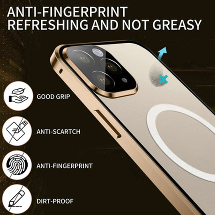 360 Full Body Magnetic Frosted Magsafe Phone Case, For iPhone 14, For iPhone 14 Plus, For iPhone 14 Pro, For iPhone 14 Pro Max