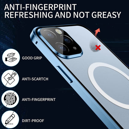 360 Full Body Magnetic Frosted Magsafe Phone Case, For iPhone 12, For iPhone 12 Pro, For iPhone 12 Pro Max, For iPhone 11 Pro Max, For iPhone 11 Pro