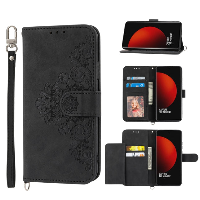 Skin-feel Flowers Embossed Wallet Leather Phone Case, For Xiaomi 12 Ultra, For Xiaomi 12 / 12X, For Xiaomi 12T / 12T Pro / Redmi K50 Ultra, For Xiaomi 12 Pro, For Xiaomi 12 Lite