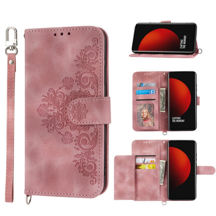 Skin-feel Flowers Embossed Wallet Leather Phone Case, For Xiaomi 12 Ultra, For Xiaomi 12 / 12X, For Xiaomi 12T / 12T Pro / Redmi K50 Ultra, For Xiaomi 12 Pro, For Xiaomi 12 Lite
