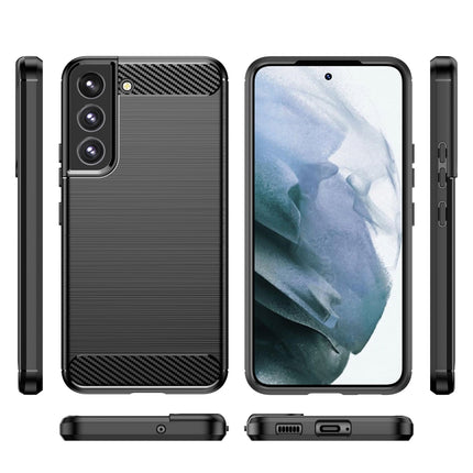 Brushed Texture Carbon Fiber TPU Phone Case, For Samsung Galaxy S23 5G, For Samsung Galaxy S23+ 5G, For Samsung Galaxy S23 Ultra 5G