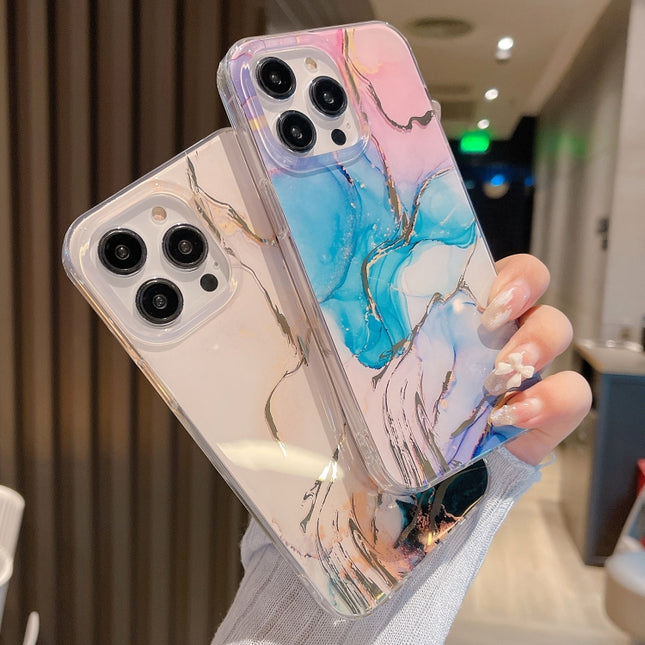 Coloured Glaze Marble Phone Case
