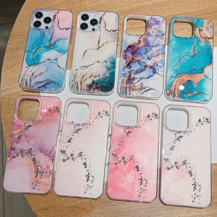 Coloured Glaze Marble Phone Case, For iPhone 14 Pro Max, For iPhone 13, For iPhone 13 Pro