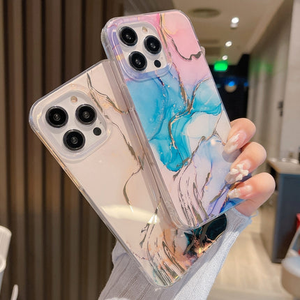Coloured Glaze Marble Phone Case, For iPhone 11 Pro Max