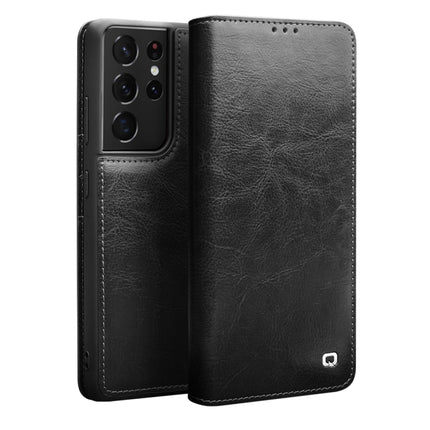 QIALINO Genuine Leather Phone Case, For Samsung Galaxy Note20 Ultra, For Samsung Galaxy S21 5G, For Samsung Galaxy S21+ 5G, For Samsung Galaxy S21 Ultra 5G, For Samsung Galaxy S22 Ultra 5G, For Samsung Galaxy S22+ 5G, For Samsung Galaxy S22 5G