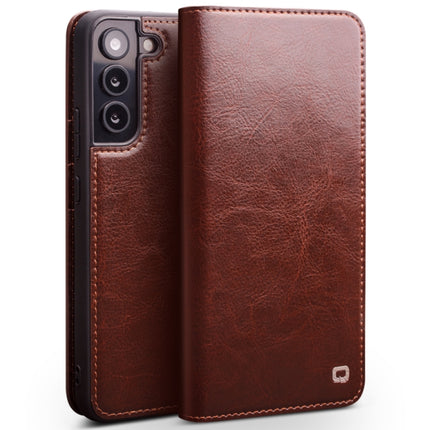 QIALINO Genuine Leather Phone Case, For Samsung Galaxy Note20 Ultra, For Samsung Galaxy S21 5G, For Samsung Galaxy S21+ 5G, For Samsung Galaxy S21 Ultra 5G, For Samsung Galaxy S22 Ultra 5G, For Samsung Galaxy S22+ 5G, For Samsung Galaxy S22 5G