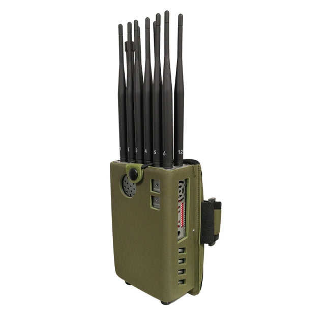 JAX-121A-12A 2G/3G/4G/5.8G/WIFI/GPS/LOJACK Mobile Signal Jammer with Remote Control. [THIS ITEM WILL NOT SHIPPED TO USA]