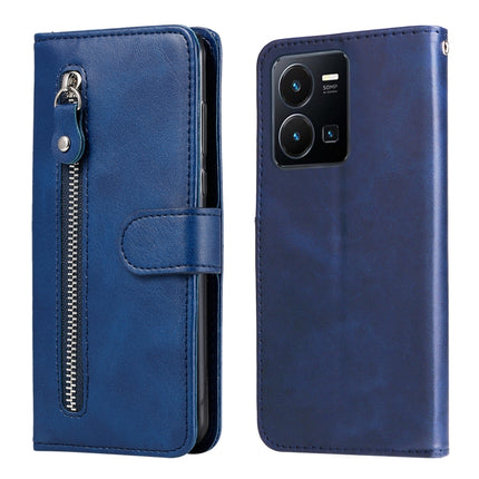 Calf Texture Zipper Leather Phone Case, For vivo Y16 / Y02s, For vivo Y35 4G / Y22s / Y22