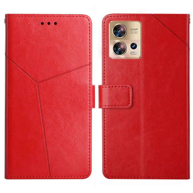 HT01 Y-shaped Pattern Flip Leather Phone Case, For Motorola Edge 30 Fusion/Moto S30 Pro