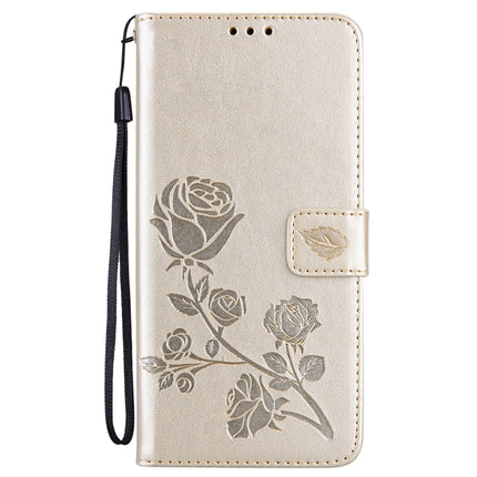 Rose Embossed Flip PU Leather Phone Case