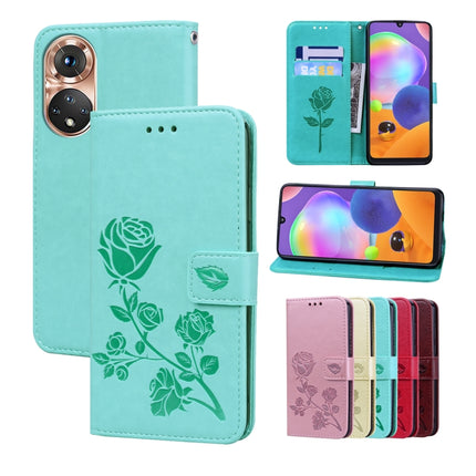 Rose Embossed Flip PU Leather Phone Case